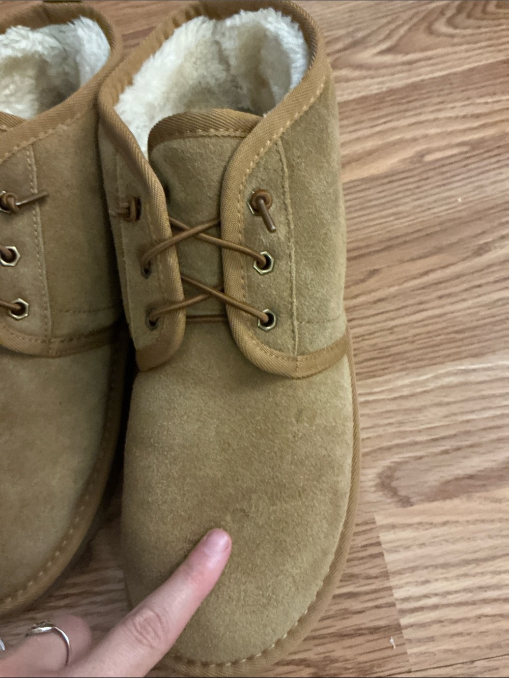Women's Suede Slide On Booties with Fleece Lining Women Size 9.5 - Picture 6 of 6